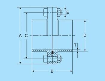 Aseptic flange connection