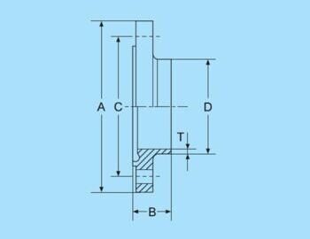 Aseptic flange grooved socket