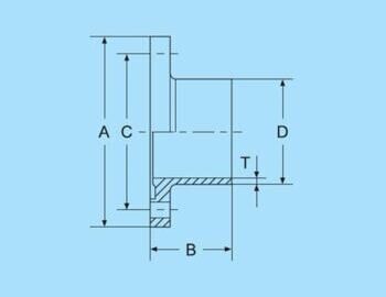 Aseptic flange collar socket