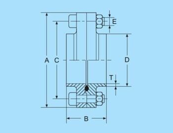 Aseptic flange connection