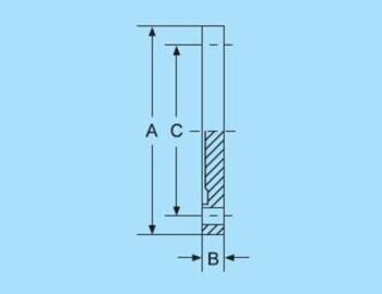 Aseptic blind groove flange