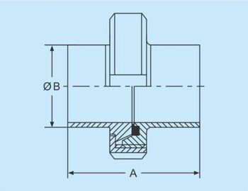 DIN welding union 316L DN100