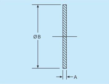 inch gasket disk (nuts) EPDM white 2.5"