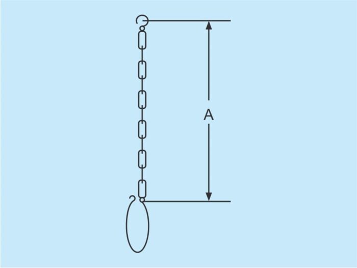 inch chain with hook and eye 304 1"