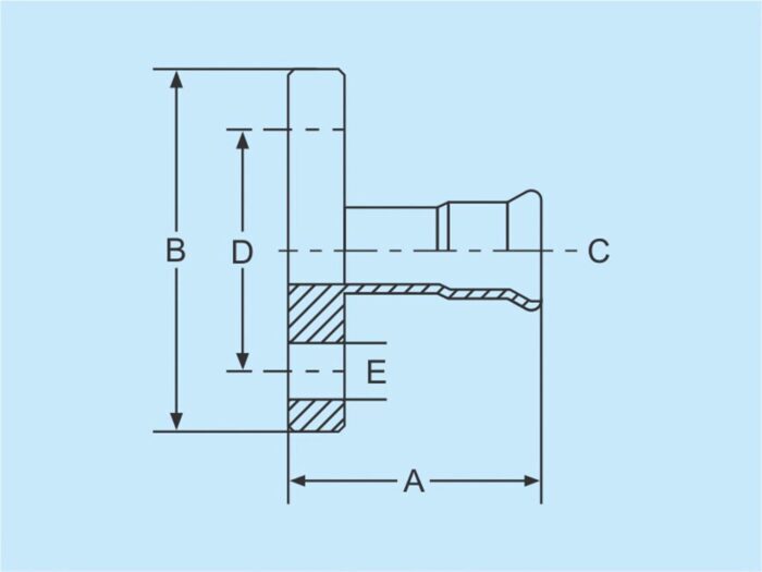 Press Übergangsflansch 76.1mm