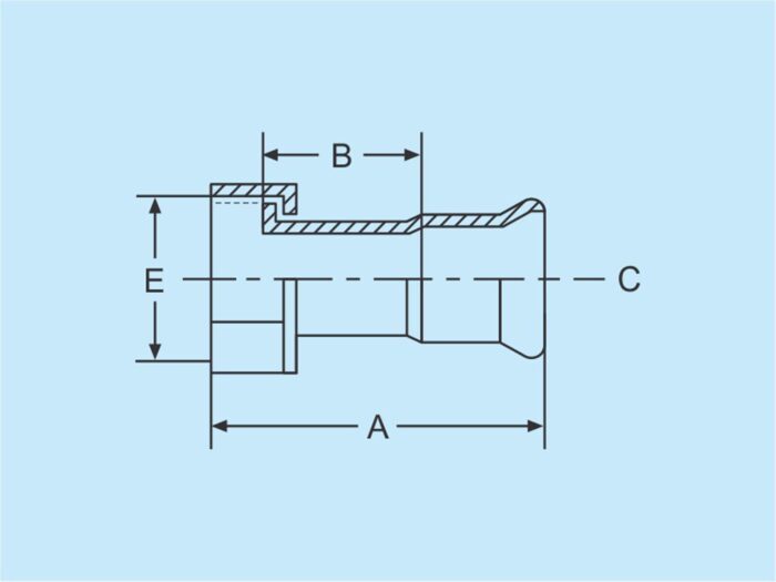 Press Adapter mit Überwurfmutter 18 x 1/2"