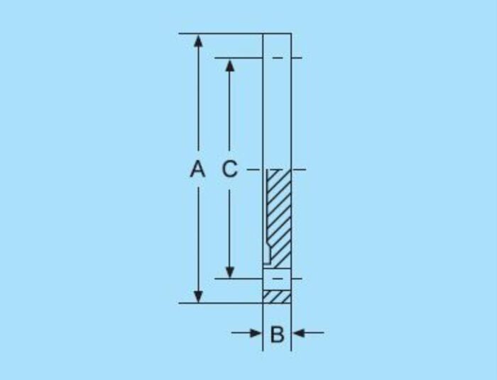 DN10 Aseptic-Blindflange without Groove DIN 11864/53-2 316L