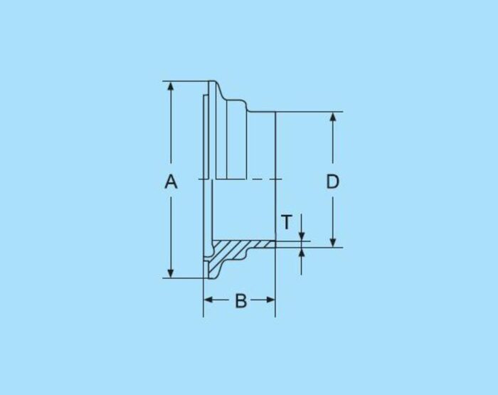 DN10 Aseptik-Clamp -Nutstutzen DIN 11853-3 316L