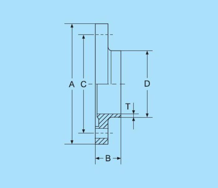 DN25 Aseptic-Flange without Groove DIN 11853-2 316L