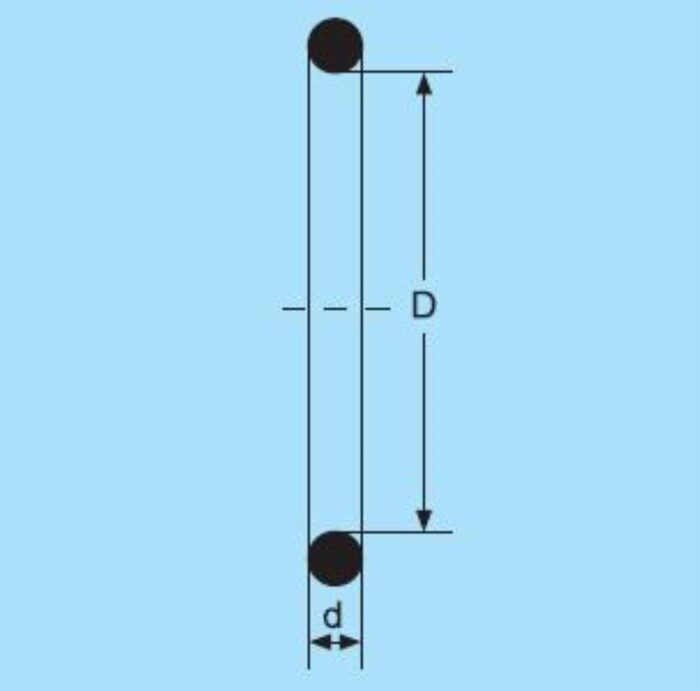 DN10 Aseptic-O-Ring DIN 11864/53-1 EPDM